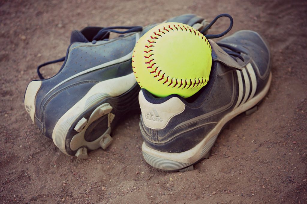 softball, cleats, sports